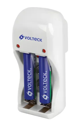 [46043] CARGADOR PARA PILA AA ,AAA Y 9V INCLUYE 2 PILAS AAA 600MAH VOLTECK